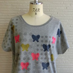 Butterfly Print F/S T-shirts