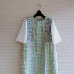 Flower jacquard S/S Dress